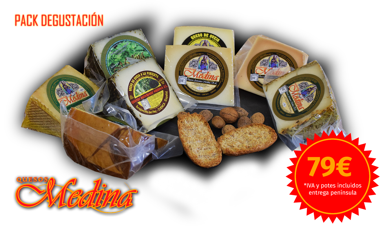 pack degustación Queso Manchego Medina